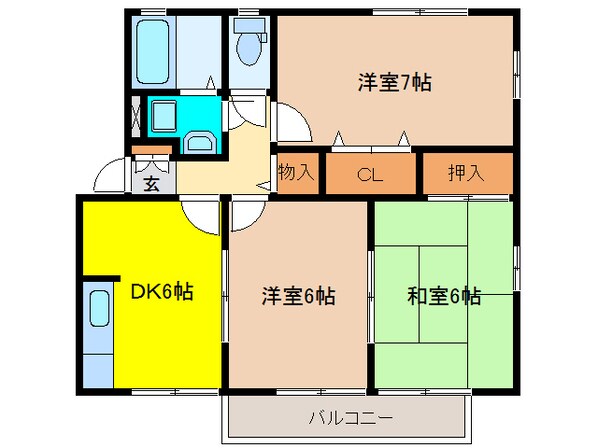 アーバンハイツの物件間取画像